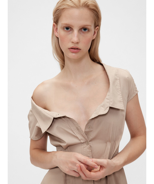 「GapStudio」 半袖ワンピース 4 ネイビー レディース_画像9