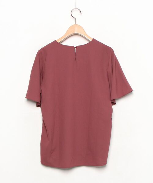 「NOBLE」 半袖ブラウス FREE レッド レディース_画像2