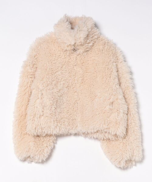 emesuelee コート アウター プードルボアショートジャケット