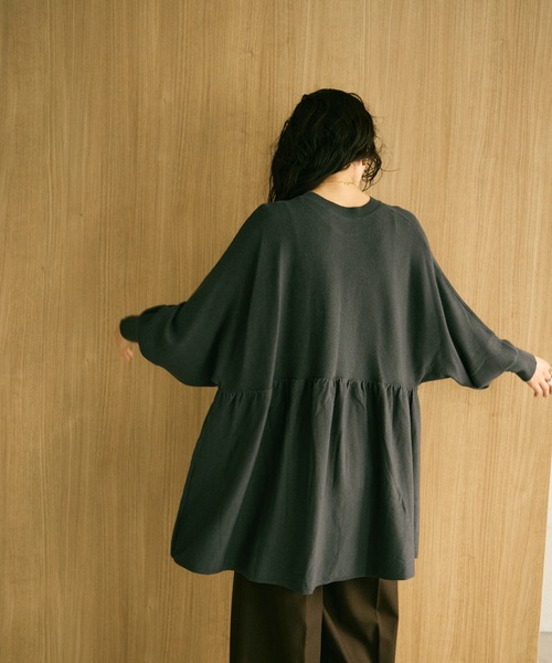 ニット セーター Peplum knit volume top / ペプラムニットボリューム