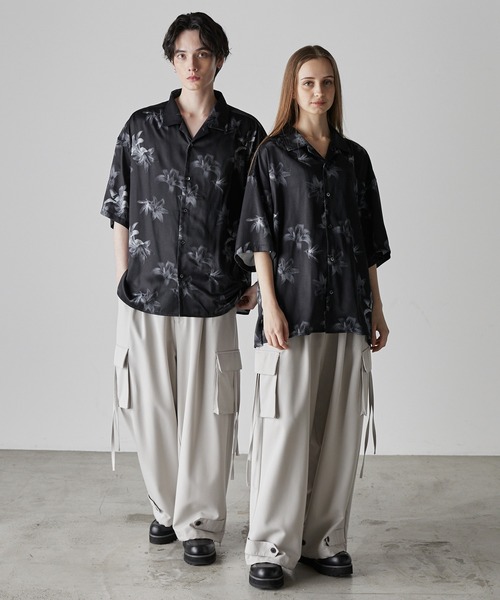 「CLEL」 半袖シャツ M グレー メンズ_画像4