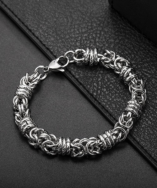 B.I.D. ブレスレット 「シルバーデザインチェーンブレスレット(T3