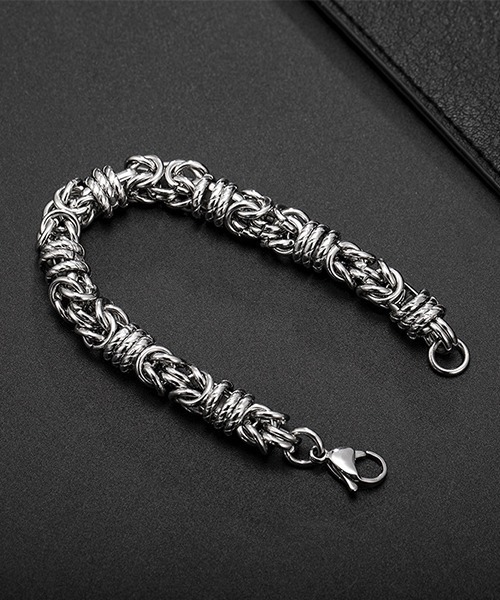 B.I.D. ブレスレット 「シルバーデザインチェーンブレスレット(T3