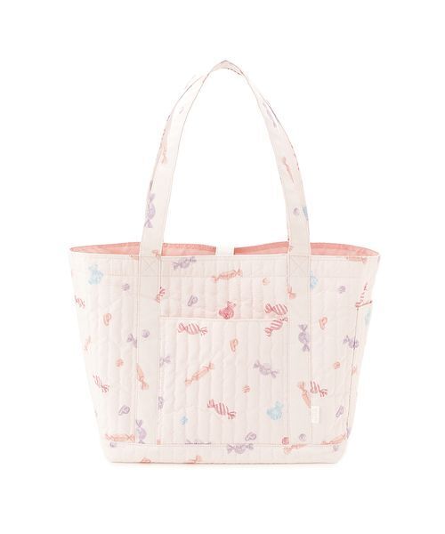 ジェラートピケ キャンディ柄 トートバッグ マザーズバッグ ピンク色 gelato pique（ジェラートピケ） マタニティ キャンディ柄ママバッグ
