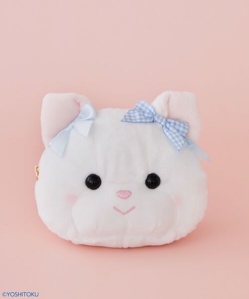 Maison de FLEUR（メゾンドフルール） ポーチ クリーミーねこフェイス