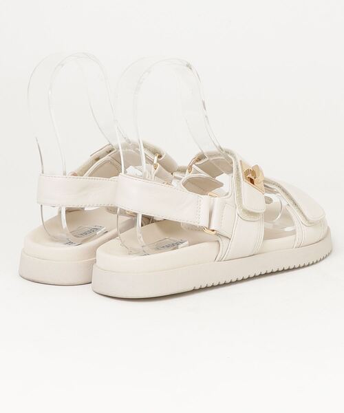 「STEVE MADDEN」 フラットサンダル 6M ホワイト レディース_画像2