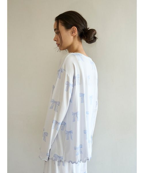 GELATO PIQUE リボンモチーフ ルームウェア リボンフェザーロンパース(ワンピース)｜ルームウェア・パジャマ通販の