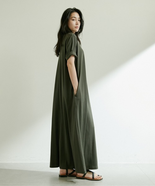 「GALLARDAGALANTE」 半袖ワンピース S グリーン レディース_画像3