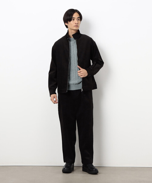 COMME CA ISM（コムサイズム） パンツ コーデュロイ ワンタック ワイド