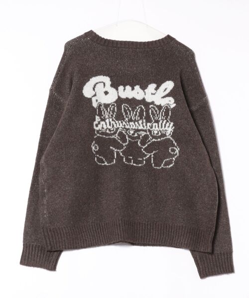 ニット セーター 「うさぎ×ロゴジャカード」レディース ニットプル