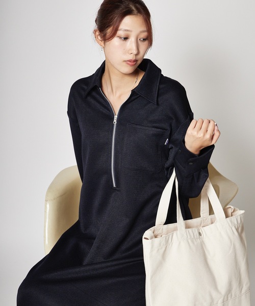 THOUSAND MILE（サウザンドマイル） ワンピース HALF ZIP OP ウール