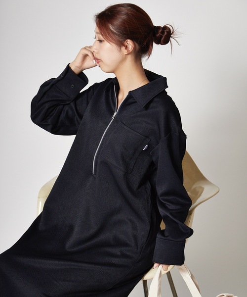 THOUSAND MILE（サウザンドマイル） ワンピース HALF ZIP OP ウール