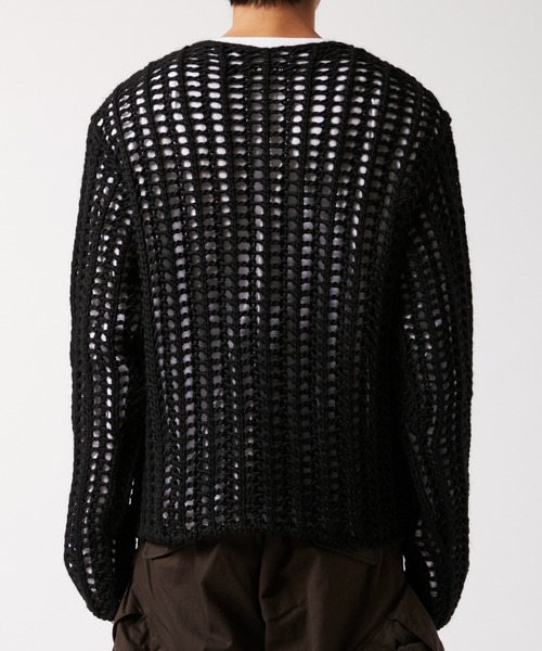 NVRFRGT（ネヴァーフォーゲット） セーター ニット SEMI SHEER OPEN