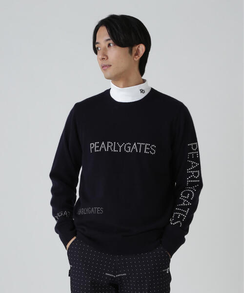 PEARLY GATES（パーリーゲイツ） セーター ニット 12G部分ジャガード