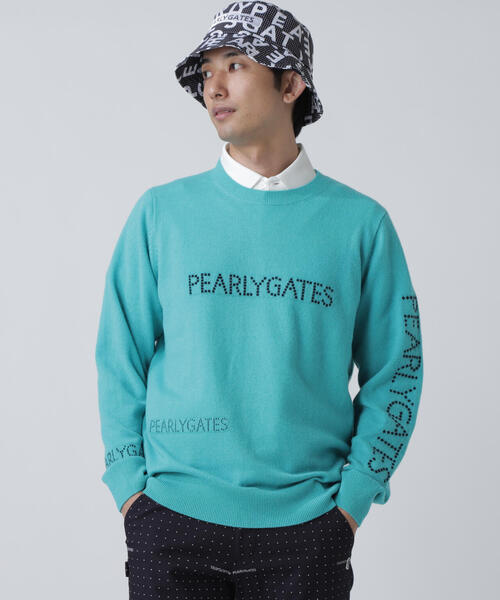 パーリーゲイツ ニット ジャケット メンズ ゴルフウェア ドライバーズニット 5 PEARLY GATES（パーリーゲイツ） セーター イエロー カシミヤ100