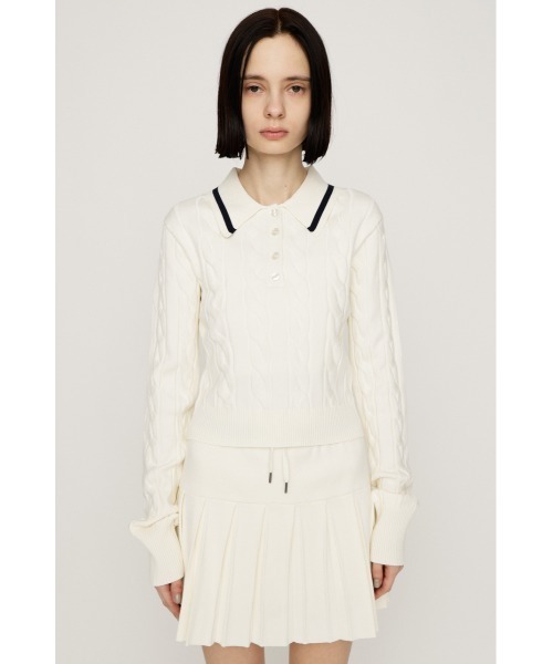 sly ニットセットアップ SLY（スライ） セットアップ CABLE KNIT SET UP ケーブルニット