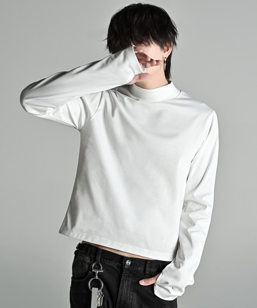 ADORE ハイネック長袖Tシャツ Mサイズ ホワイト ADRER（アドラー） tシャツ High Neck Compact Long T / ハイネック