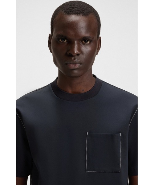 BOSS（HUGO BOSS） tシャツ コットンブレンド Tシャツ ポケット