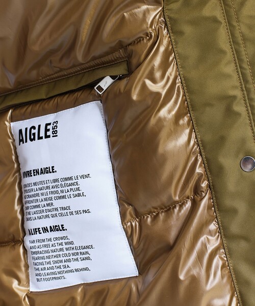 ダウンコート ダウンジャケット GORE-TEX ゴアテックス 防水 防風 透湿 PRIMALOFT プリマロフト中綿 カラーブロックダウンコートの画像