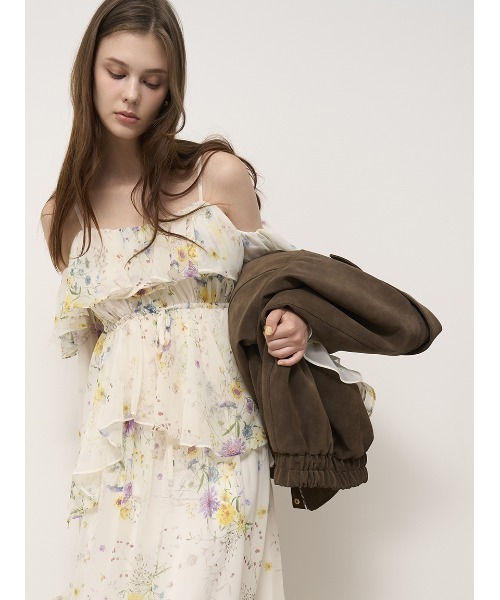 SNIDEL（スナイデル） ブルゾン アウター マルチファブリックボア