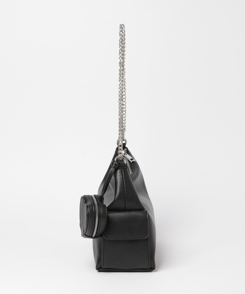 Heather（ヘザー） ショルダーバッグ バッグ チャーム付きWポケットBAG