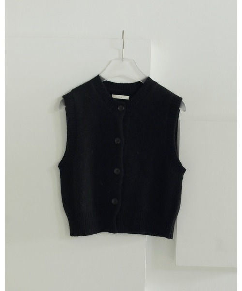 anuke（アンヌーク） ベスト ジレ Crewneck Botton Vest レディース
