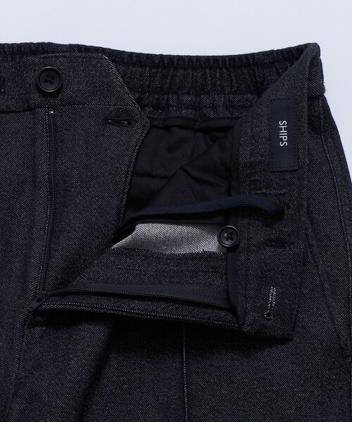 SHIPS（シップス） スラックス SHIPS: スリム ストレッチ ピンタック