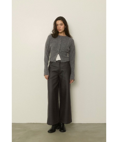 ALEXIA STAM（アリシアスタン） パンツ Fake Leather Wide Pants /裏