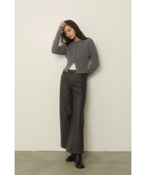 ALEXIA STAM（アリシアスタン） パンツ Fake Leather Wide Pants /裏