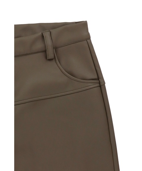 ALEXIA STAM（アリシアスタン） パンツ Fake Leather Wide Pants /裏