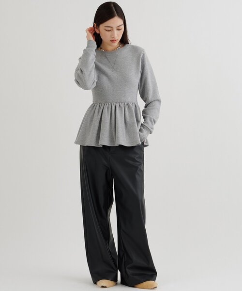 Whim Gazette（ウィム ガゼット） トレーナー スウェット 裏毛フリル