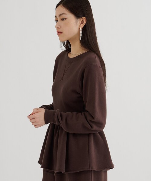 Whim Gazette（ウィム ガゼット） トレーナー スウェット 裏毛フリル