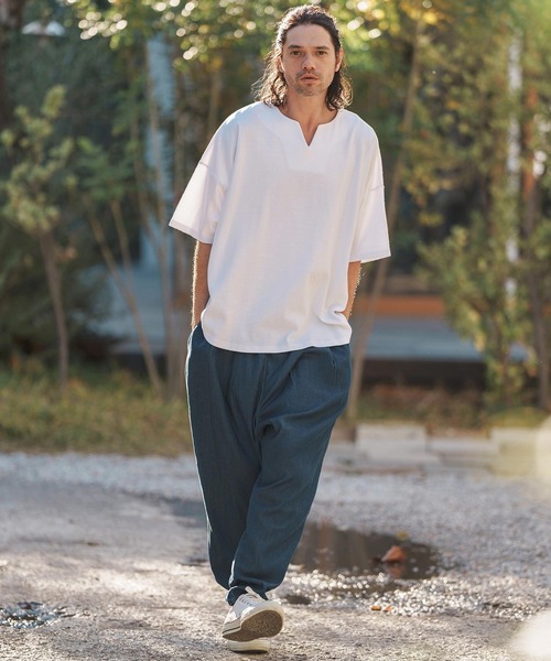 「CAMBIO」 半袖Tシャツ S ホワイト メンズ_画像8