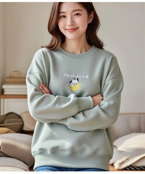 激レア SANRIO くすりの福太郎 STAFF トレーナー スウェット レトロ sanrio（サンリオ） トレーナー スウェット 「HONDA/ホンダ×Sanrio