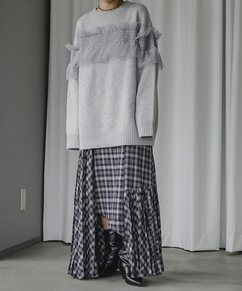 「Ezick」 長袖ニット FREE ブラック レディース_画像5