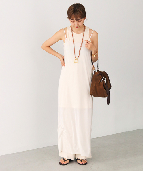 「Plage」 キャミソールワンピース FREE ブラック レディース_画像7