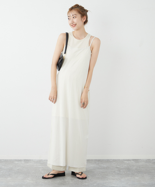 「Plage」 キャミソールワンピース FREE ブラック レディース_画像9