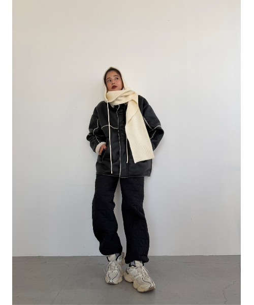 TRUNC パンツ Quilting Straight Pants / キルティングストレート