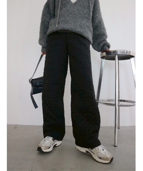 TRUNC パンツ Quilting Straight Pants / キルティングストレート