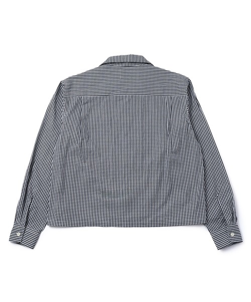 Noen（ノエン） シャツ オープンカラーギンガムチェックシャツ メンズ