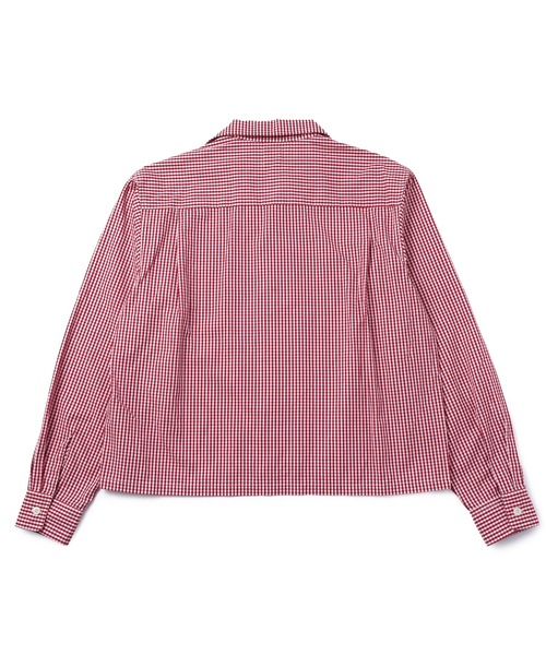 Noen（ノエン） シャツ オープンカラーギンガムチェックシャツ メンズ