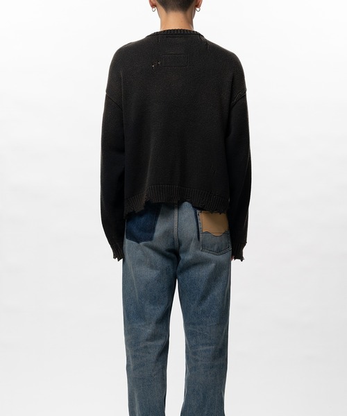 カーディガン Dog Jacquard Knit Cardigan メンズの画像