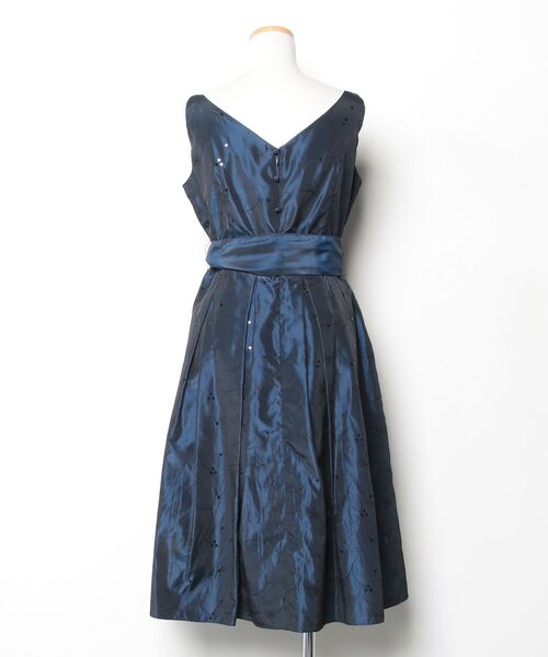 「Genet Vivien」 ノースリーブワンピース 11 ネイビー レディース_画像2