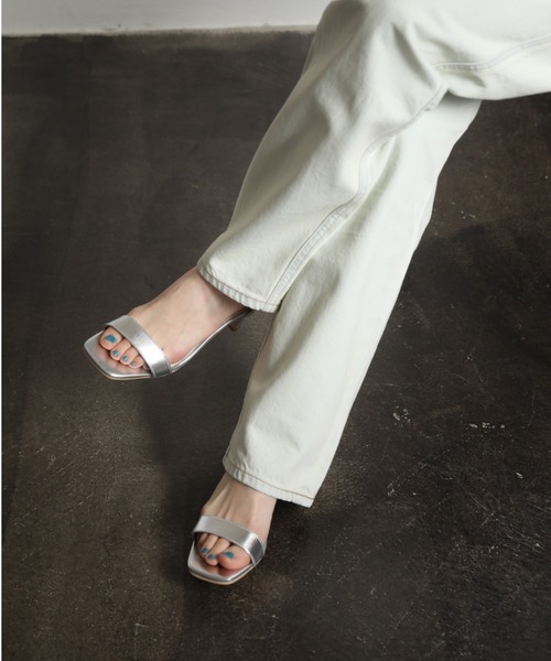 「Piedi Nudi」 ヒールサンダル M ブラック レディース_画像4