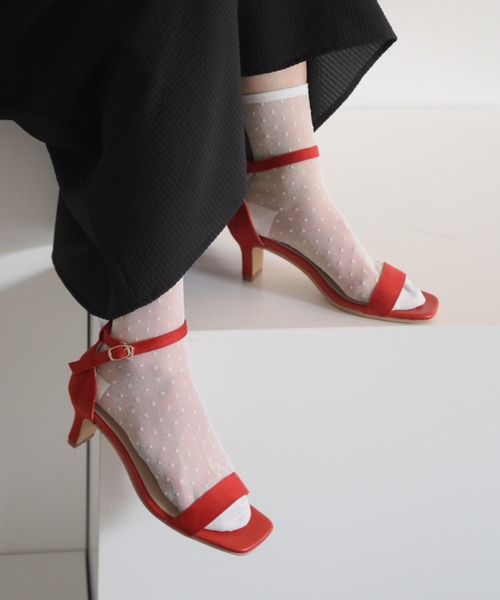 「Piedi Nudi」 ヒールサンダル M ブラック レディース_画像9