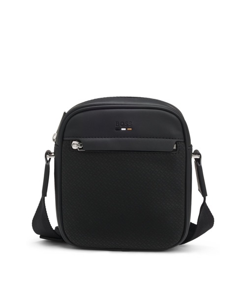 【美品】BOSS レポーターバッグ BOSS（HUGO BOSS） ショルダーバッグ レポーターバッグ モノグラム