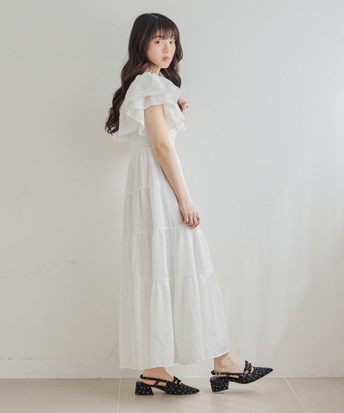 パンプス Ｗリボンミュールパンプス　631328の画像