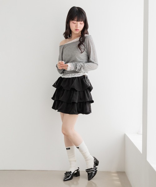 Heather（ヘザー） パンプス ミュール Wリボンミュールパンプス