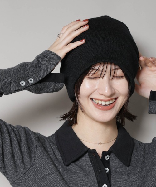 「La Maison de Lyllis」 ニットキャップ FREE ベージュ レディース_画像8