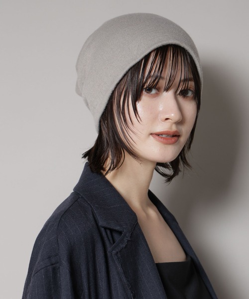 「La Maison de Lyllis」 ニットキャップ FREE ベージュ レディース_画像9
